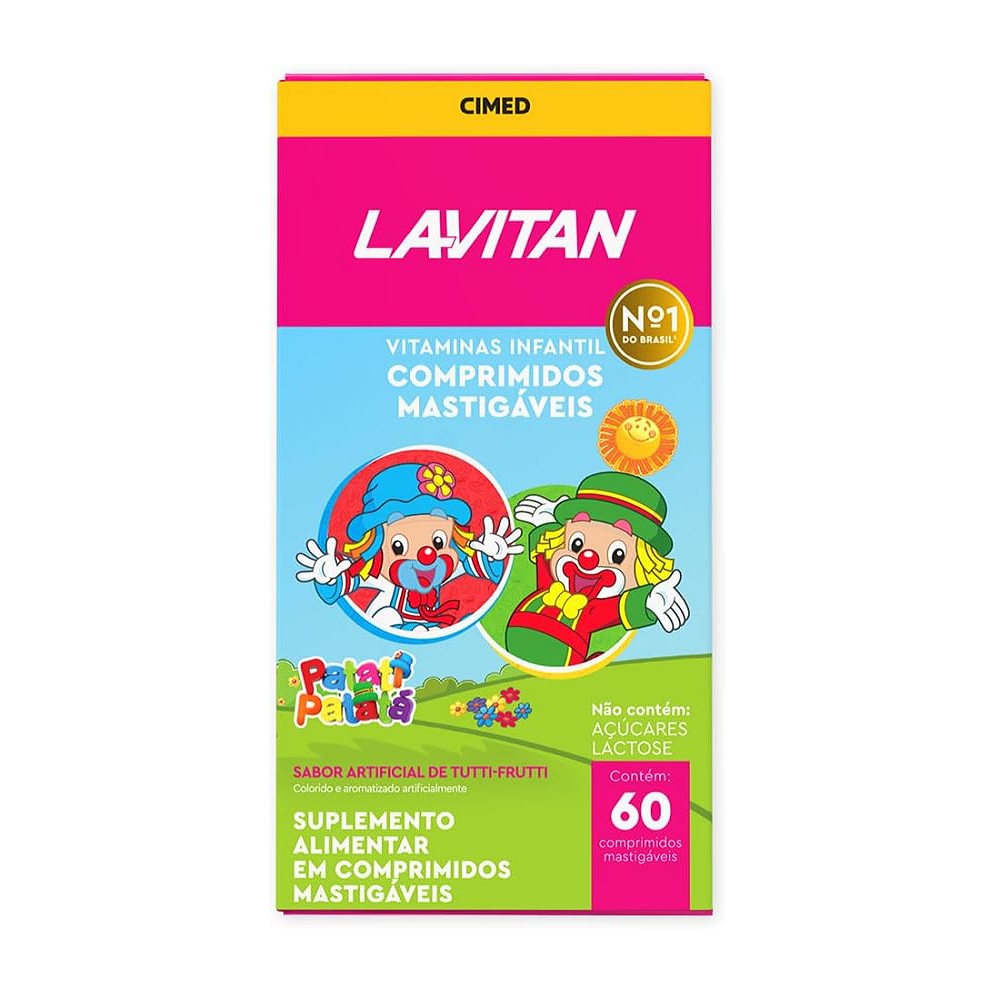 Lavitan Kids Tutti-Frutti 60 Comprimidos