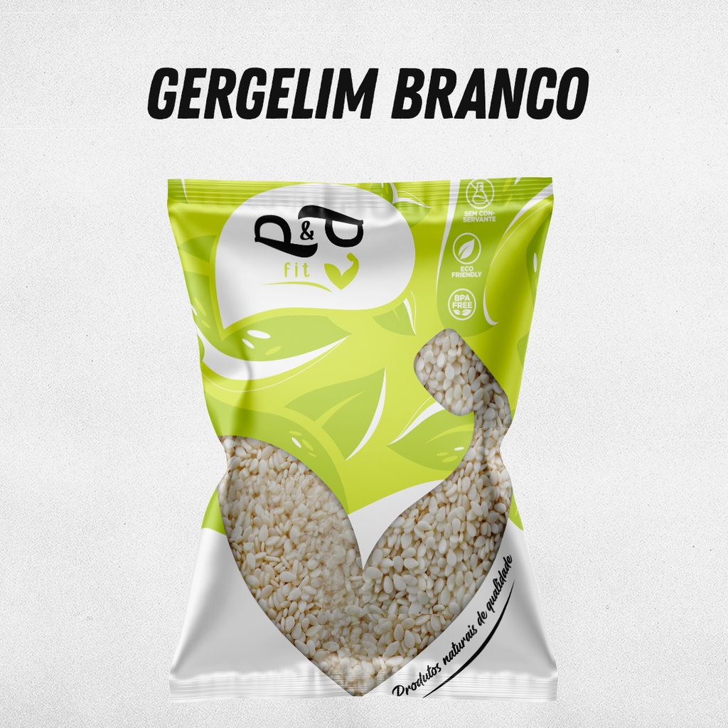 Gergelim Branco Despeliculado 250g - Embalado A Vácuo - P&p Fit