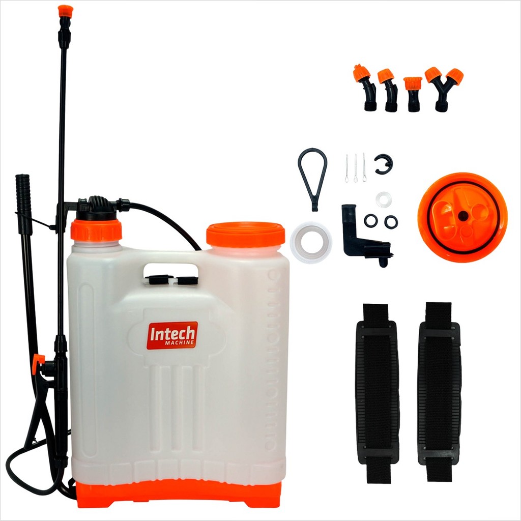 Pulverizador 20 Litros Costal Bateria Manual GPE2000 Intech Machine