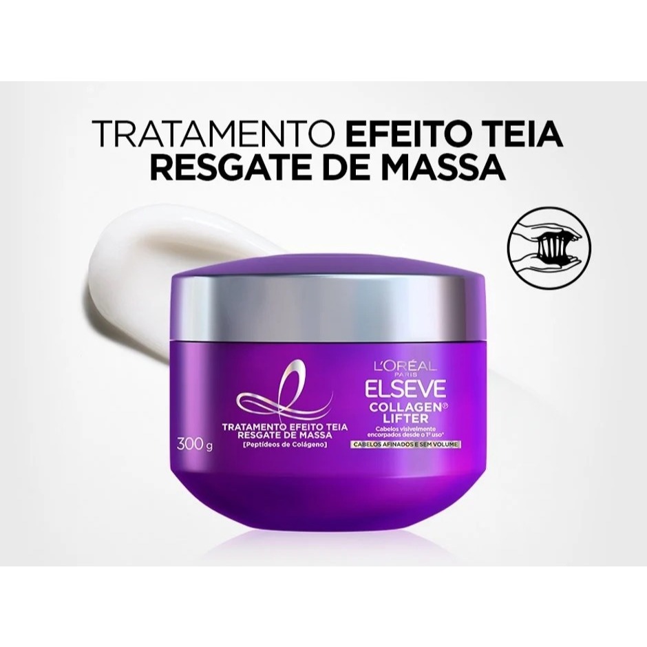 Elseve Máscara de Tratamento Resgate de Massa Collagen Lifter 300g