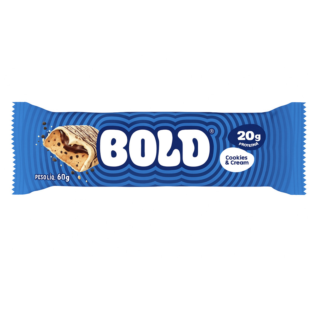 Barra de Proteína BOLD Unidade 60g - Cookies and Cream