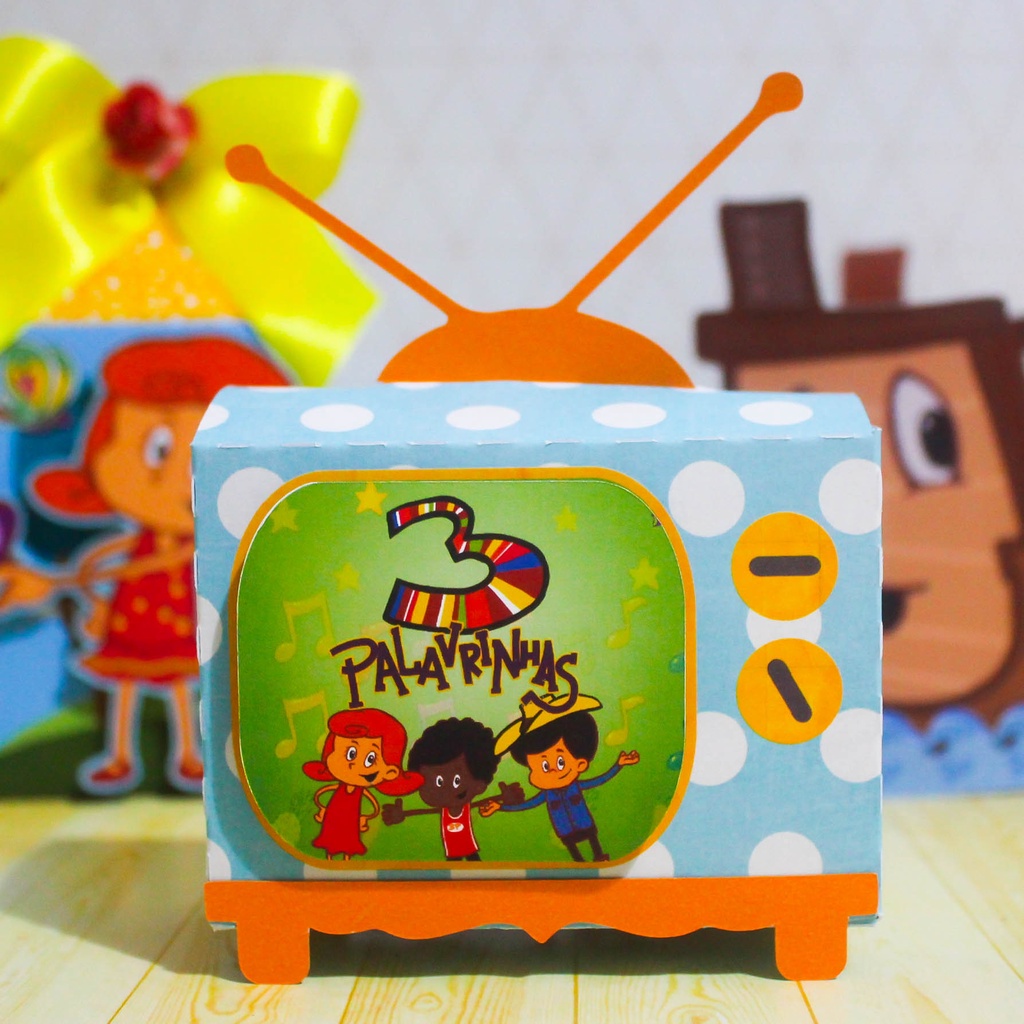 Caixas Personalizada 3 PALAVRINHAS 3D