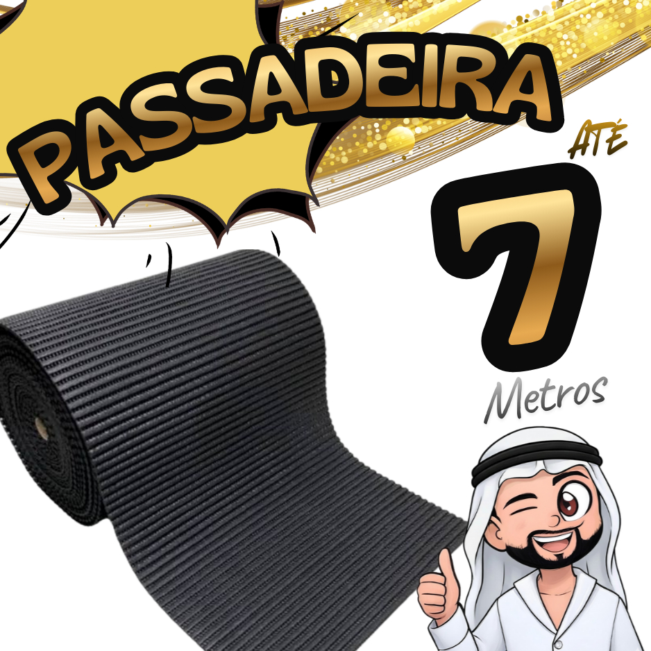 Tapete Passadeira Emborrachada Antiderrapante Soft 43cm Largura Tapete Metro Cozinha Banheiro confor