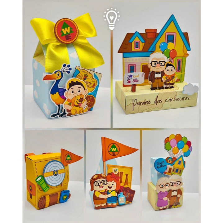 Caixas Personalizadas UP ALTAS AVENTURAS – Lembrancinha / Aniversário