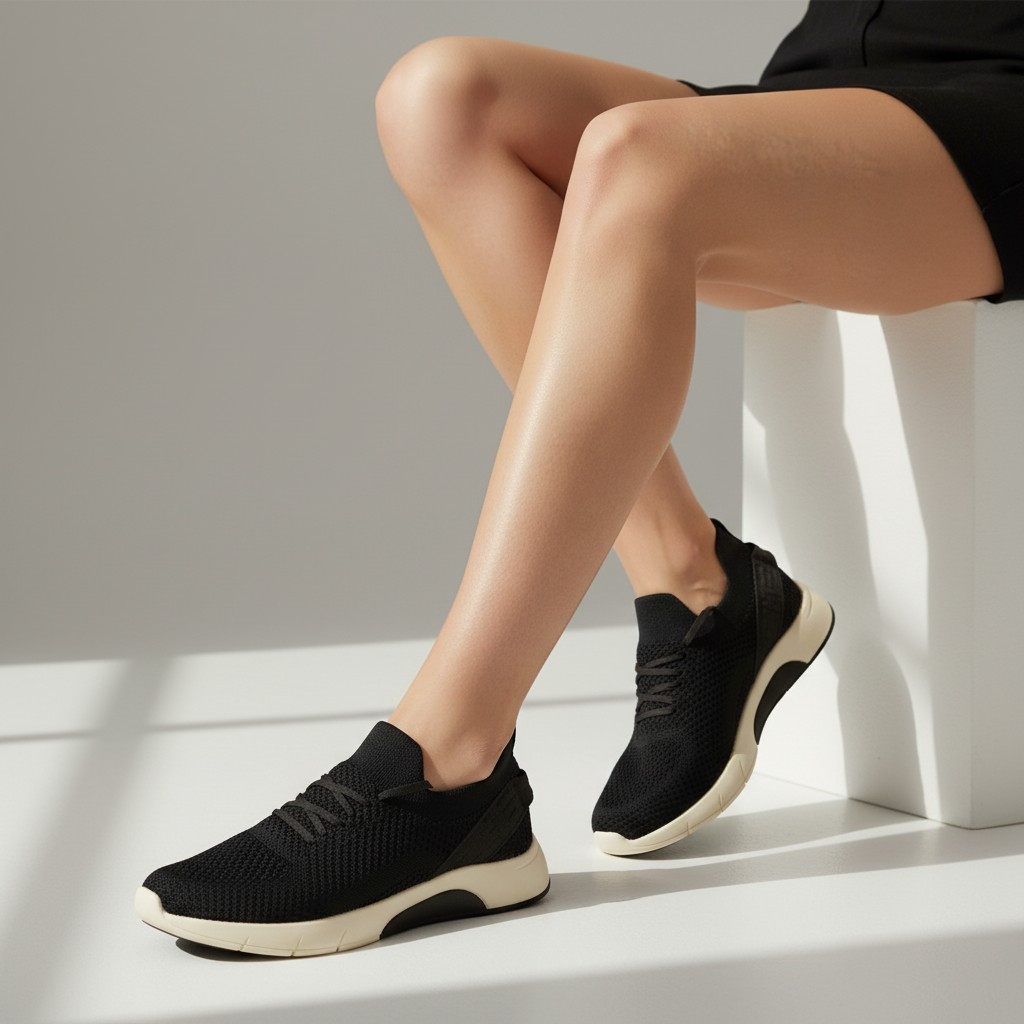 Tenis Ortopedico Modare Gel Feminino Casual Conforto Knit Original