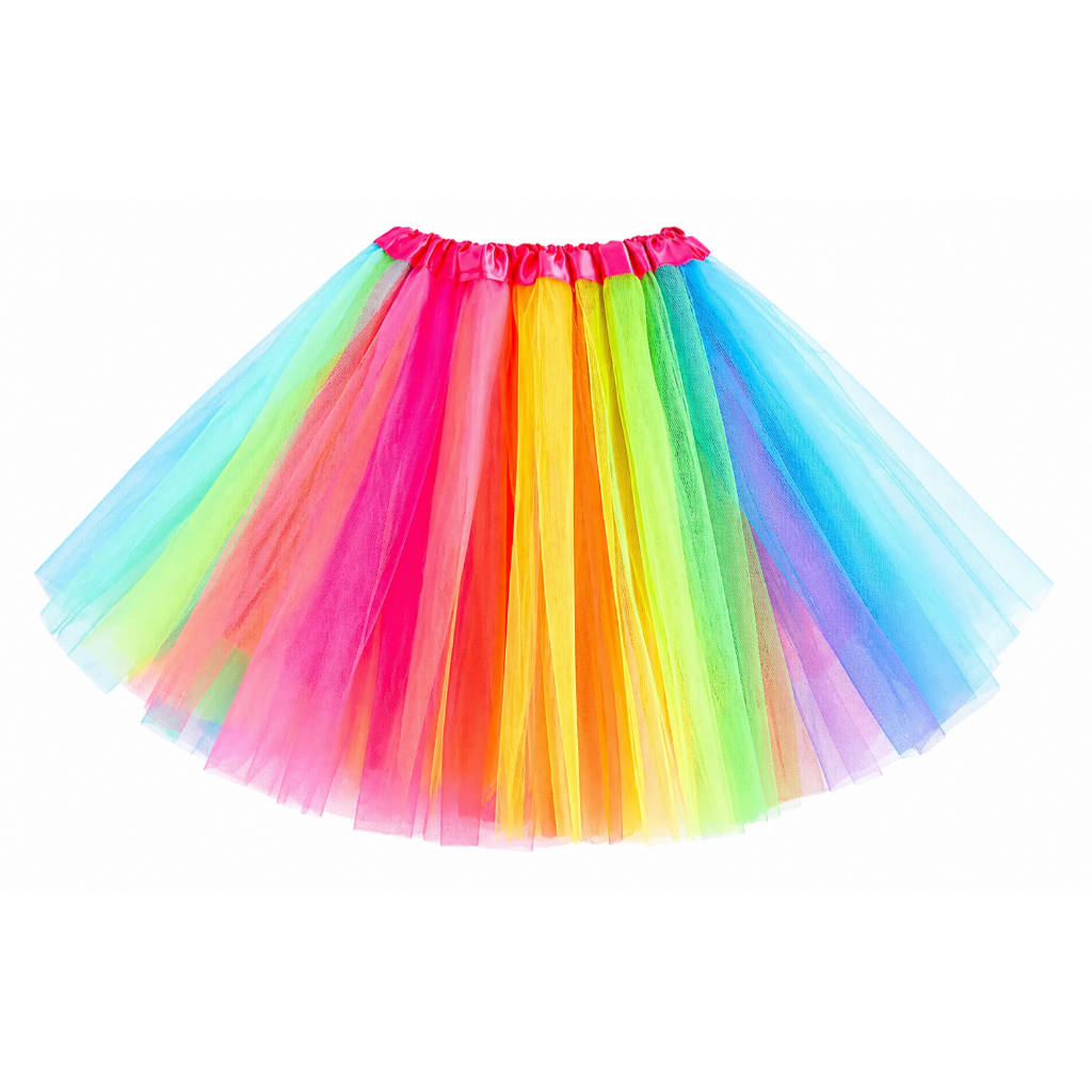 Saia Tule Arco Iris Infantil