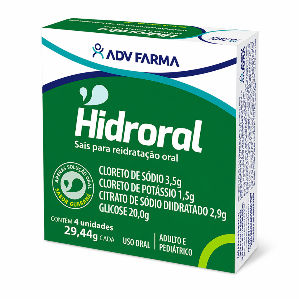 Hidroral Solução Oral 4 Envelopes 29,44g
