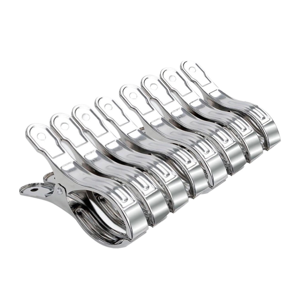 20 Prendedor Pregador Metal Pendura Roupa Papel Forte Clips Segura Forte para casa apartamento