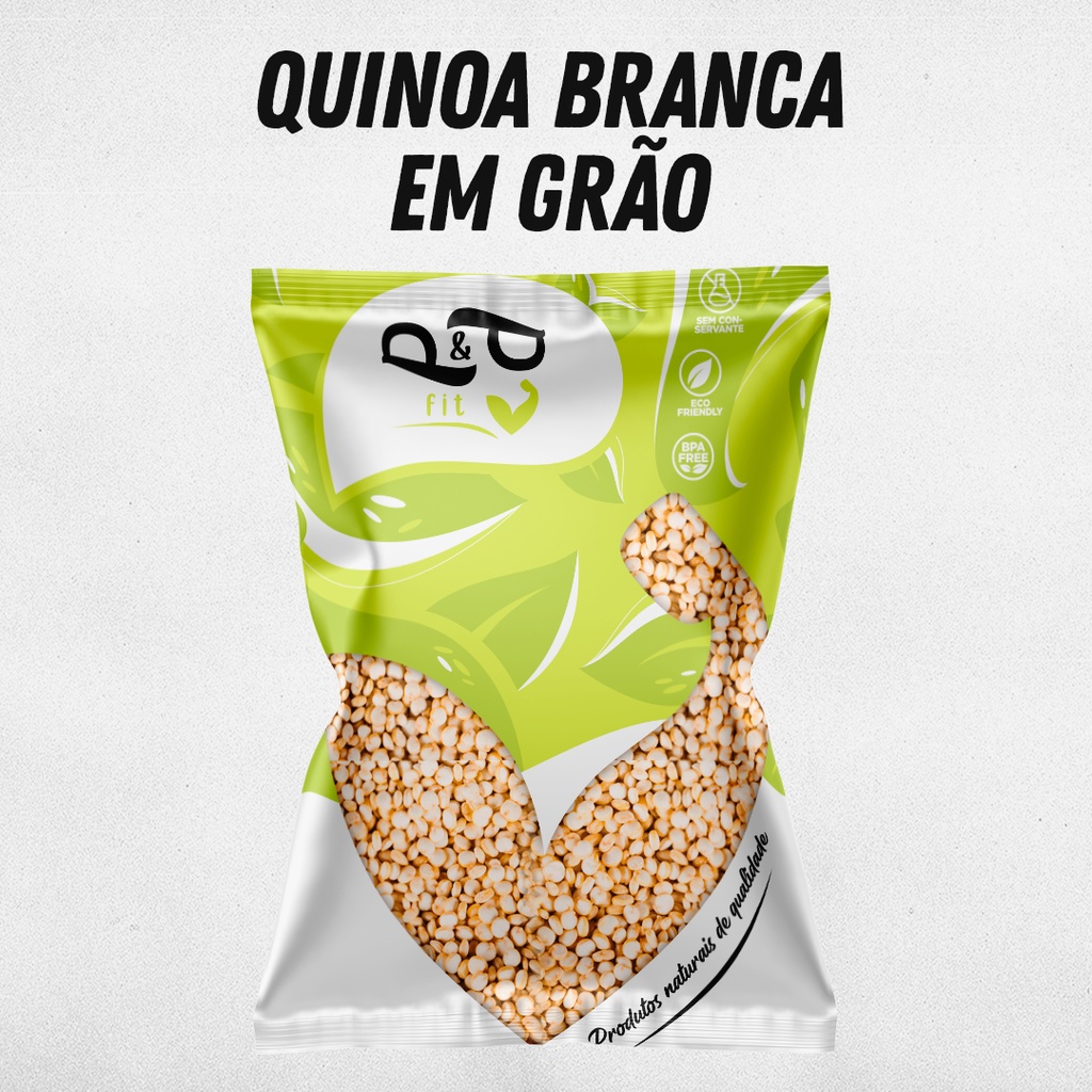Quinoa Quinua Branca em Grãos 500g - P&P FIT