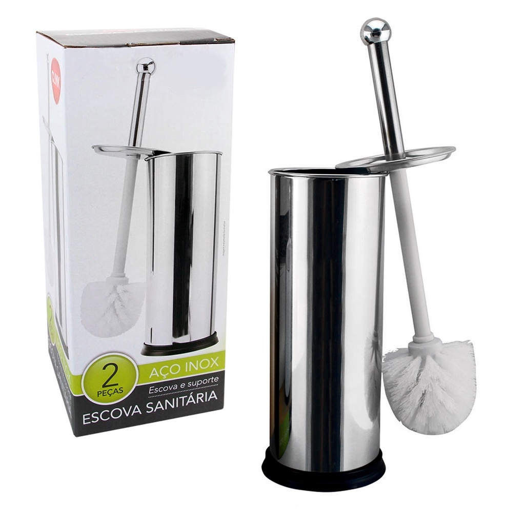 Escova Sanitária Inox Completa Higiênica Alta Durabilidade