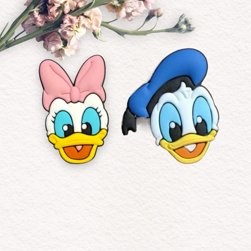 Aplique Emborrachado 10und Margarida e Donald Laços Tiaras Prendedores Artesanato DIY