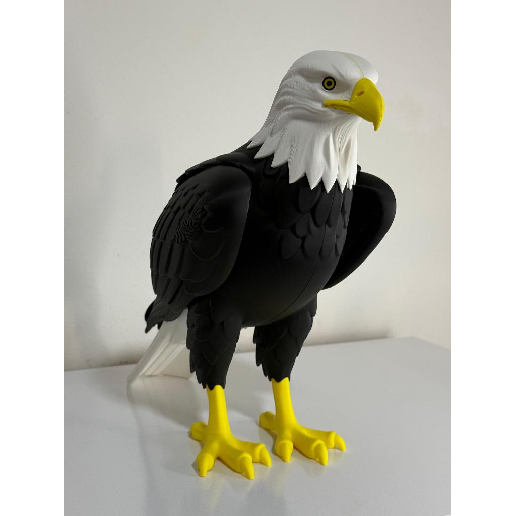 Águia Realista Impressão 3d 28cm Para Decoração