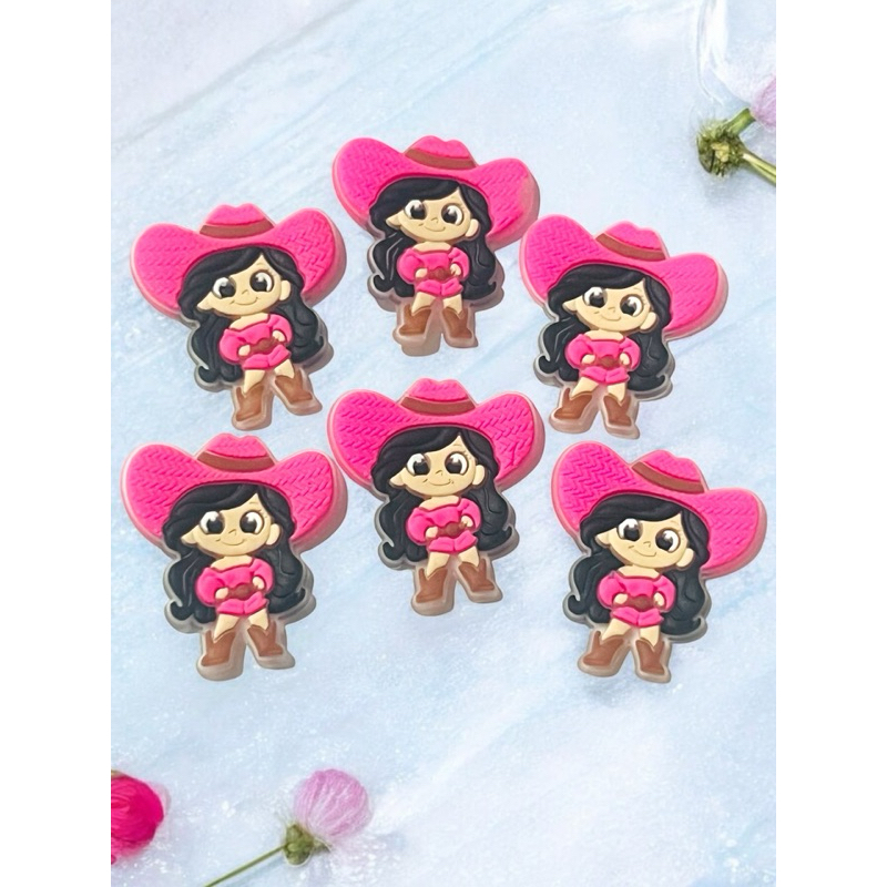 Aplique Emborrachado Infantil Boiadeira Laços Tiaras Prendedores Artesanato DIY