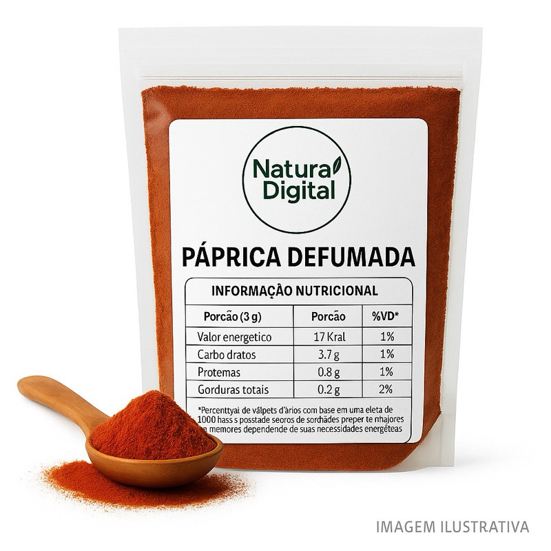 Páprica Defumada Pura | 100% Natural  100g 250g 500g 1kg