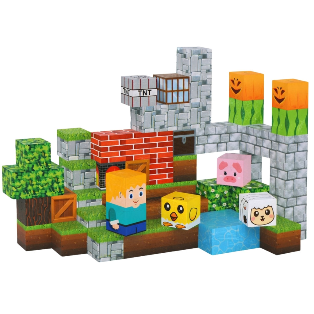 Cubo Magnético Fazendinha 80 Peças Brinquedo Criativo