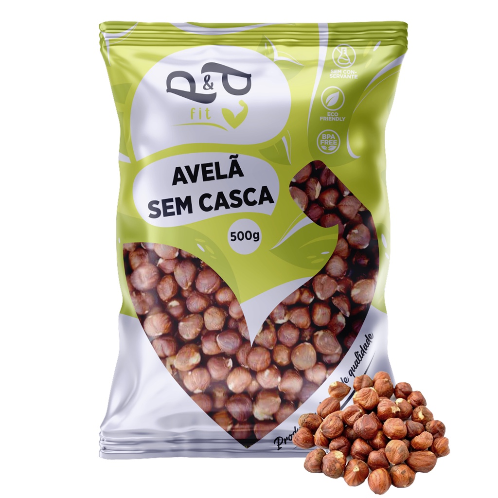Avelã Crua Sem Casca 500g - P&P